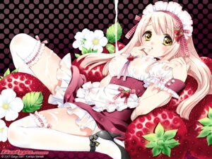 Rating: Explicit Score: 0 Tags: apron blonde_hair clothing cream female flower food fruit galge.com garters girl_in_food high_heels in_food kamiya_maneki long_hair maid maid_headdress maneki_kamiya micro_female pink_hair ribbon rule34 shoes solo stockings strawberries strawberry tareme thighhighs waist_apron waitress wallpaper white_legwear wrist_cuffs yellow_eyes User: bunchy7s