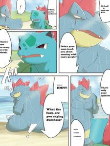 Rating: Safe Score: 0 Tags: 3:4 chigiri comic dialogue digital_media_(artwork) duo e621 english_text feraligatr generation_1_pokemon generation_2_pokemon hi_res ivysaur male nintendo outside pokemon pokemon_(species) profanity sand scar shore size_difference sky text User: bunchy7s