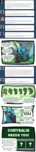 Rating: Safe Score: 0 Tags: absurd_res arthropod changeling_(mlp) comic e621 english_text female friendship_is_magic hasbro hi_res horn insect_wings long_image looking_at_viewer my_little_pony pablofiorentino queen_chrysalis_(mlp) smile tall_image text tumblr wings User: bunchy7s