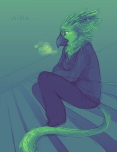 Rating: Safe Score: 0 Tags: anthro avian beak biped breath cliffs clothed clothing cold colored_sketch cool_colors digital_media_(artwork) e621 ear_piercing feather_hair feathers female green_body green_feathers green_theme gryphon jailbird likeshine_(character) mythological_avian mythological_creature mythology piercing pseudo_hair shaded sitting sketch solo steps tail teal_theme User: bunchy7s