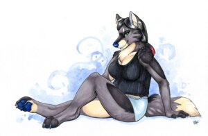 Rating: Safe Score: 0 Tags: 2012 anthro canid canine canis clothing dipstick_tail e621 female fox hybrid korrok mammal markings pajamas pinup pose slightly_chubby solo tail tail_markings underwear wolf User: bunchy7s