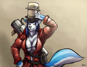 Rating: Safe Score: 0 Tags: 2011 abs anthro big_breasts biped blue_body blue_fur blue_hair breasts canid canine canis clothing e621 female fur hair hat hat_on_hat headgear headwear hopey iggi mammal muscular muscular_anthro muscular_female soldier_(team_fortress_2) solo standing tail team_fortress_2 valve valve_corporation weapon wolf User: bunchy7s