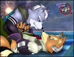 Rating: Questionable Score: 0 Tags: anthro black_nose blush bodily_fluids brown_body brown_fur canid canine canis clothing cutaway dialogue dipstick_tail duo e621 english_text eye_contact fingerless_gloves fox fox_mccloud fur gloves green_eyes grey_body grey_fur handwear jacket looking_at_another male male/male mammal markings multicolored_tail muscular nintendo pinned purple_eyes scarf spikes star_fox sweat tail tail_markings tank_(vehicle) text topwear vehicle white_body white_fur wolf wolf_o'donnell wolfen69 User: bunchy7s