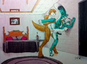 Rating: Explicit Score: 0 Tags: 2011 against_surface against_wall alcohol amaranth anthro balls bed beverage black-kitten black_nipples black_penis black_vulva blue_eyes breasts brown_body brown_fur claws countershade_crotch countershade_face countershade_feet countershade_legs countershade_neck countershade_tail countershade_thighs countershade_torso countershading duo e621 erection feet felid food from_behind_position fur furniture genitals green_body green_fur green_hair green_highlights hair herm herm/male herm_penetrated highlights_(coloring) hotel inside intersex intersex/male intersex_penetrated interspecies jessie_(nirfirvious) leopard leopard_spots male male_penetrating male_penetrating_herm male_penetrating_intersex mammal mirror mustelid nipples otter painting_(object) pantherine penetration penis pink_nose raised_leg sex signature snow spots tail teal_body teal_fur toe_claws toeless_(marking) tongue tongue_out traditional_media_(artwork) vaginal vaginal_penetration vulva white_body white_countershading white_fur white_hair wine User: bunchy7s