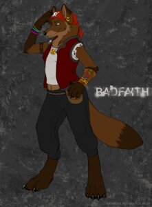Rating: Safe Score: 0 Tags: anthro badfaith bracelet cedarwolf clothing digitigrade dipstick_tail e621 ear_piercing female grey_background headgear headkerchief headwear jewelry kerchief markings piercing pirate pose simple_background smile solo tail tail_markings User: bunchy7s