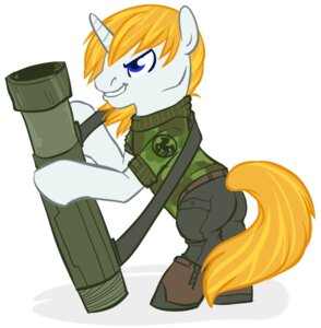 Rating: Safe Score: 0 Tags: 2011 blonde_hair blue_eyes boots camo camo_print clothing e621 equid equine feral flipside footwear friendship_is_magic hair hasbro horn male mammal military my_little_pony mythological_creature mythological_equine mythology ranged_weapon rocket_launcher shoes simple_background soldier solo tail toony unicorn warrior weapon User: bunchy7s Rating: Safe Score: 0 Tags: 2011 blonde_hair blue_eyes boots camo camo_print clothing e621 equid equine feral flipside footwear friendship_is_magic hair hasbro horn male mammal military my_little_pony mythological_creature mythological_equine mythology ranged_weapon rocket_launcher shoes simple_background soldier solo tail toony unicorn warrior weapon User: bunchy7s