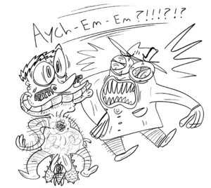 Rating: Explicit Score: 0 Tags: 2boys cartoony line_art male male_only monochrome mrtennek mustache rule34 shod_corduroy tagme tennek what User: bunchy7s