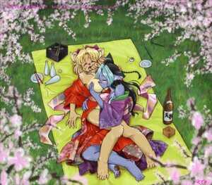 Rating: Explicit Score: 0 Tags: 5_toes al_(ryou) alcohol anthro aria_(ryou) asian_clothing barefoot beverage black_pawpads blush breast_grab breast_play breast_suck breasts canid canine canis cherry_blossom claws clothed clothing curling_toes domestic_cat domestic_dog drunk duo e621 east_asian_clothing eyes_closed eyewear feet felid feline felis female female/female flower fondling food glasses hand_on_breast japanese_clothing kimono mammal nuzzling obi obijime pawpads picnic plant prunus_(flower) ryou sake soles substance_intoxication sucking toes User: bunchy7s