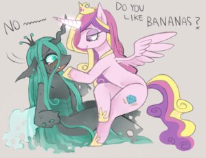 Rating: Safe Score: 0 Tags: 2013 arthropod blush changeling_(mlp) crown cutie_mark duo e621 equid equine fangs feathered_wings feathers female feral friendship_is_magic green_eyes green_hair hair hasbro headgear horn insect_wings interspecies k-of-ice mammal multicolored_hair my_little_pony mythological_creature mythological_equine mythology pink_body pink_feathers princess_cadance_(mlp) purple_eyes quadruped queen_chrysalis_(mlp) smile tail teeth tiara unknown_artist winged_unicorn wings User: bunchy7s