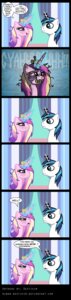 Rating: Safe Score: 0 Tags: 2012 absurd_res bag bloodshot_eyes blue_eyes crown dialogue duo e621 english_text equid equine female feral friendship_is_magic glowing hair hasbro headgear hi_res horn long_image magic male mammal messy_hair multicolored_hair my_little_pony mythological_creature mythological_equine mythology niban-destikim princess_cadance_(mlp) purple_eyes runny_nose shining_armor_(mlp) smile tall_image teeth text tired unicorn url yellow_teeth User: bunchy7s