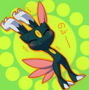 Rating: Safe Score: 0 Tags: ambiguous_gender blush e621 eyes_closed feathers generation_2_pokemon green_background japanese_text nintendo pokemon pokemon_(species) raised_arms simple_background smile sneasel solo stretching text translated unknown_artist User: bunchy7s Rating: Safe Score: 0 Tags: ambiguous_gender blush e621 eyes_closed feathers generation_2_pokemon green_background japanese_text nintendo pokemon pokemon_(species) raised_arms simple_background smile sneasel solo stretching text translated unknown_artist User: bunchy7s