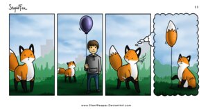 Rating: Safe Score: 0 Tags: balloon balloon_tail base_one_layout biped bottomwear canid canine clothed clothing clothing_cord comic denim denim_bottomwear denim_clothing dipstick_tail distracting_watermark drawstring drawstring_topwear duo e621 emily_chan feral four_frame_image fox fully_clothed holding_balloon holding_object hoodie human humor imagination inflatable jeans male mammal markings one_row_layout pants quadruped shaped_balloon standing stupidfox tail tail_markings thought_bubble topwear watermark User: bunchy7s