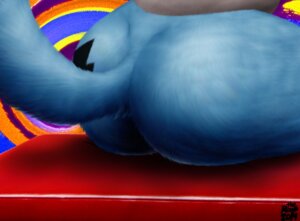 Rating: Questionable Score: 0 Tags: 2014 ambiguous_gender anthro big_butt biped blue_body blue_fur butt canid canine close-up e621 fan_character fur generation_4_pokemon lucario luke_delfino_(character) mammal nintendo nude pokemon pokemon_(species) sitting solo tail the_roop User: bunchy7s