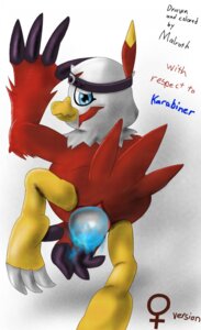 Rating: Explicit Score: 0 Tags: anthro avian bird claws digimon digimon_(species) egg egg_laying female hawkmon malroth monster_boy rule34 tagme tail User: bunchy7s