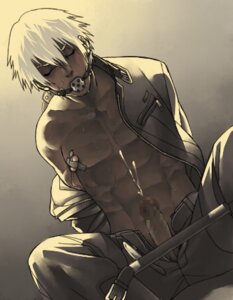 Rating: Explicit Score: 0 Tags: abs ball_gag bondage censored closed_eyes color cum dark-skinned_male dark_skin ejaculation erection gag gagged gradient_background human k' king_of_fighters male male_only malesub mosaic_censoring muscles nipple_play open_clothes open_shirt partially_clothed penis restrained rule34 sex_toy shirt sitting solo spreader_bar sweat tied unzipped vibrator white_hair yaoi yorozu_(pixiv24726) User: bunchy7s
