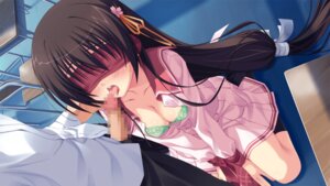 Rating: Explicit Score: 0 Tags: blindfold blush bondage bound_wrists bra breasts cleavage fellatio female game_cg hair lingerie long_hair male open_clothes open_shirt oral penis rule34 shirt underwear User: bunchy7s