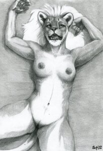 Rating: Explicit Score: 0 Tags: 2012 anthro breasts e621 felid female genitals lion mammal monochrome nude pantherine scheriff solo tail vulva User: bunchy7s