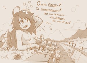 Rating: Explicit Score: 0 Tags: 1girls 2boys bandaid bandaid_on_head breasts cloud crossed_bandaids day english_text fang female freckles freckles_on_face freckles_on_shoulders giantess graboid hair hand_on_head karbo long_hair male monochrome mountainous_horizon multiple_males nude open_eyes open_mouth outdoors pain personification rule34 rule_63 seeing_stars size_difference small_areolae small_breasts small_nipples star tagme text tremors User: bunchy7s
