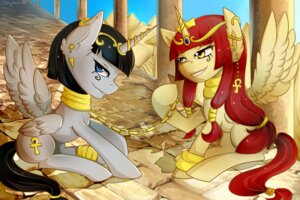 Rating: Safe Score: 0 Tags: 3:2 ankh chain chain_leash circlet collar dominant dominant_female duo e621 ear_piercing egyptian equid equine feathered_wings feathers female female/female hasbro hi_res horn leash mammal my_little_pony mythological_creature mythological_equine mythology piercing quadruped slave submissive submissive_female tail twigileia winged_unicorn wings User: bunchy7s