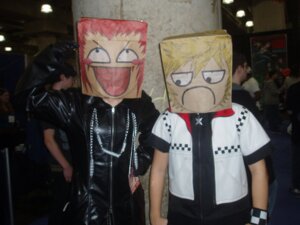 Rating: Safe Score: 0 Tags: 4:3 :c >:d awesome_face axel_(kingdom_hearts) blonde_hair clothing convention cosplay crowd disney duo_focus e621 grandfathered_content group hair human inuizayoi kingdom_hearts leather male mammal mask meme not_furry paper_bag paper_bag_mask photography_(artwork) real red_hair roxas_(kingdom_hearts) source_request square_enix zipper User: bunchy7s