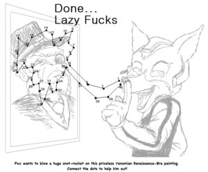 Rating: Safe Score: 0 Tags: activity_book anthro bodily_fluids canid canine college connect_the_dots digital_drawing_(artwork) digital_media_(artwork) e621 english_text fox fox_mccloud fredryk_phox male mammal monochrome nintendo paintchat photo profanity school simple_background snot solo star_fox star_fox_crashes_the_art_party text white_background User: bunchy7s
