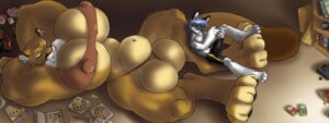 Rating: Explicit Score: 0 Tags: animal_genitalia anthro arizona_(gideon) balls breasts digital_media_(artwork) duo e621 felid fully_sheathed genitals gideon gynomorph hare hyper intersex lagomorph larger_gynomorph larger_intersex leporid macro male mammal muscular muscular_intersex sheath size_difference smaller_male snowshoe_hare tail User: bunchy7s
