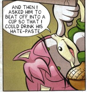 Rating: Questionable Score: 0 Tags: anthro archie_comics big_eyes classic_sonic_(universe) dialogue e621 english_text eulipotyphlan european_hedgehog female fur grandfathered_content hedgehog looking_at_viewer low_res mammal official_art pink_body pink_fur poking rosy_the_rascal_(archie) sega smile solo sonic_the_hedgehog_(archie) sonic_the_hedgehog_(comics) sonic_the_hedgehog_(series) text third-party_edit toony tracy_yardley veck User: bunchy7s