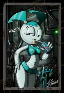 Rating: Questionable Score: 0 Tags: 2006 android black_border border digital_media_(artwork) drinking e621 english_text female fernando_faria hand_on_butt humanoid jenny_wakeman machine my_life_as_a_teenage_robot navel nickelodeon not_furry oil pose robot robot_humanoid solo standing text trash_can unusual_navel User: bunchy7s