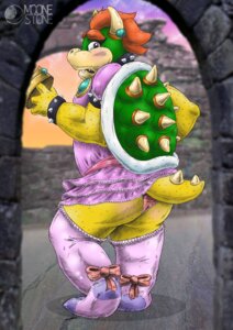 Rating: Questionable Score: 0 Tags: 2012 anthro blush body_blush bowser butt butt_blush caught_in_the_act clothed clothing collar crossdressing crown dress e621 embarrassed femboy furgonomic_piercing furgonomics hair headgear hi_res horn horn_piercing jewelry koopa looking_at_viewer male mario_bros moonestone nintendo panties piercing red_hair scalie shell slightly_chubby solo spikes underwear wristband User: bunchy7s