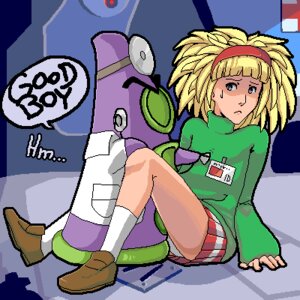 Rating: Questionable Score: 0 Tags: 1girls blonde_hair brown_shoes crono8 day_of_the_tentacle dr._tentacle female green_shirt laverne maniac_mansion panties purple_tentacle_(character) red_skirt rule34 shirt shoes short_hair skirt spread_legs tentacle upskirt white_panties User: bunchy7s