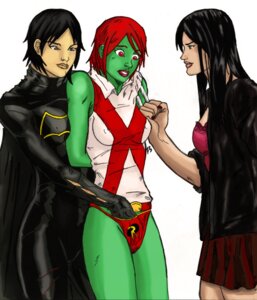 Rating: Explicit Score: 0 Tags: 3girls artist_request asian asian_female batgirl batgirl_(cassandra_cain) batman_(series) cassandra_cain crossover dc dc_comics female female_only green_skin laura_kinney marvel marvel_comics miss_martian multiple_females multiple_girls rule34 straight_hair teen_titans x-23 x-men yuri User: bunchy7s