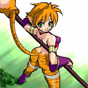 Rating: Questionable Score: 0 Tags: 1:1 animal_humanoid boots bottomless breasts breath_of_fire butt capcom clothed clothing digital_media_(artwork) e621 felid felid_humanoid female fjt footwear green_eyes humanoid katt_(breath_of_fire) looking_at_viewer looking_back low_res mammal mammal_humanoid nipple_outline oekaki pantherine pantherine_humanoid shoes smile solo staff stripes tail tiger tiger_humanoid User: bunchy7s