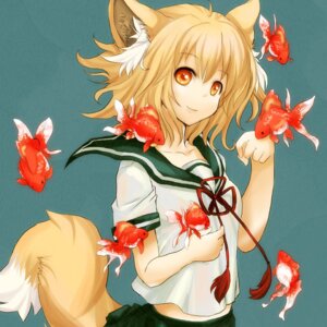 Rating: Safe Score: 0 Tags: 1:1 animal_humanoid aquatic asian_clothing blonde_hair brown_eyes clothing cyprinid cypriniform dipstick_tail e621 east_asian_clothing female fish fuwayu goldfish group hair half-length_portrait humanoid humanoid_pointy_ears inner_ear_fluff japanese_clothing japanese_school_uniform mammal markings midriff multicolored_tail orange_eyes pointy_ears portrait school_uniform serafuku short_hair smile tail tail_markings tuft uniform white_tail_tip User: bunchy7s