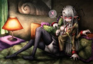 Rating: Questionable Score: 0 Tags: arachnid arthropod blush breasts e621 female hi_res humanoid looking_at_viewer monster monster_girl_(genre) multi_eye multi_limb not_furry ray-kbys red_eyes solo spider User: bunchy7s