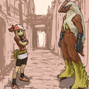 Rating: Safe Score: 0 Tags: 1:1 anthro avian bird blaziken duo e621 female generation_3_pokemon human low_res male mammal may_(pokemon) nintendo pokemon pokemon_(species) pokemon_trainer sas-o User: bunchy7s