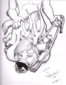 Rating: Explicit Score: 0 Tags: anal anal_penetration anthro anthro_on_anthro bdsm bondage bound bridle deer dominant dominant_male duo e621 fancymisslady holding_object holding_reins horn leash looking_at_viewer male male/male male_penetrated male_penetrating male_penetrating_male mammal monochrome muzzle_(object) muzzled penetration petplay ponyplay reins roleplay sex simple_background submissive submissive_male tail white_background User: bunchy7s