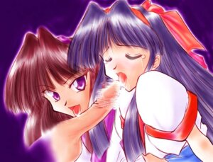 Rating: Explicit Score: 0 Tags: 1boy 2girls bow brown_hair censored character_request crying eyebrows_visible_through_hair eyes_closed female male nakoruru open_mouth oral purple_nakoruru rule34 samurai_shodown snk straight User: bunchy7s