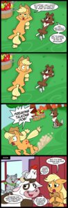 Rating: Safe Score: 0 Tags: apple applejack_(mlp) avian beef_cattle bird blonde_hair bovid bovine canid canine canis cattle chicken clothing collar comic cowboy_hat cutie_mark daisy_jo_(mlp) dialogue domestic_cat domestic_dog e621 earth_pony english_text equid equine felid feline felis female feral food friendship_is_magic fruit galliform green_eyes hair hasbro hat headgear headwear hereford_cattle hi_res horse madmax mammal my_little_pony phasianid plant pony quadruped tail text winona_(mlp) User: bunchy7s
