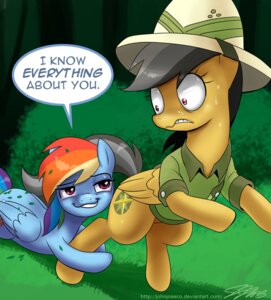 Rating: Safe Score: 0 Tags: 2013 anthro armor blue_body blue_feathers blue_fur bodily_fluids clothing cutie_mark daring_do_(mlp) dat_grin detailed_background duo e621 equid equine feathered_wings feathers female forest friendship_is_magic fur grass grey_hair hair hasbro headgear helmet john_joseco mammal multicolored_hair my_little_pony mythological_creature mythological_equine mythology nature outside pegasus pith_helmet plant purple_eyes rainbow_dash_(mlp) rainbow_hair rape_face shirt shrub sweat topwear tree wings User: bunchy7s
