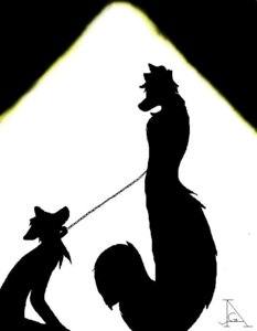 Rating: Questionable Score: 0 Tags: aliasing ambiguous_gender anthro canid canine collar digital_media_(artwork) duo e621 jag_(artist) leash male mammal master silhouette slave tail User: bunchy7s