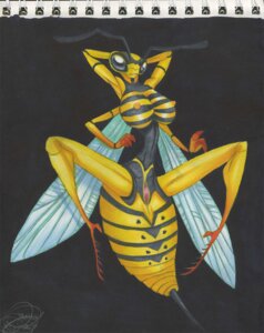 Rating: Explicit Score: 0 Tags: 4_arms antennae_(anatomy) anthro arthropod breasts e621 female genitals hymenopteran insect malachi marker_(artwork) multi_arm multi_limb nipples non-mammal_breasts non-mammal_nipples solo spread_legs spreading traditional_media_(artwork) vulva wasp User: bunchy7s