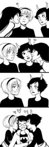 Rating: Safe Score: 0 Tags: alien alien_humanoid e621 female female/female group heart_symbol homestuck horn horned_humanoid human humanoid jade_harley kanaya_maryam kissing mammal monochrome ms_paint_adventures not_furry penstab rose_lalonde troll_(homestuck) User: bunchy7s