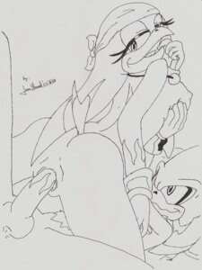 Rating: Explicit Score: 0 Tags: 2006 accipitrid accipitriform anal anal_penetration anthro anus avian beak bird black_and_white breasts butt clothing cowgirl_position duo e621 erection female female_on_top female_penetrated from_front_position genitals half-closed_eyes hirundinid jet_the_hawk juan_hauel kerchief looking_back male male/female male_on_bottom male_penetrating male_penetrating_female monochrome mostly_nude narrowed_eyes nipples non-mammal_breasts non-mammal_nipples on_bottom on_top oscine passerine pen_(artwork) penetration penis sega sex sonic_riders sonic_the_hedgehog_(series) straddling swallow_(bird) traditional_media_(artwork) wave_the_swallow User: bunchy7s