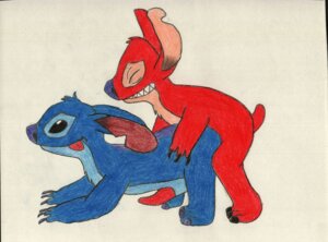 Rating: Explicit Score: 0 Tags: 3_toes alien all_fours black_eyes black_sclera blue_body blue_claws blue_fur chest_tuft claws disney doggystyle duo e621 ears_back erection experiment_(lilo_and_stitch) experiment_627 eyes_closed feet from_behind_position fur genitals head_tuft lilo_and_stitch male male/male notched_ear penis pivoted_ears purple_nose red_body red_fur red_penis sex simple_background skateryena small_tail stitch_(lilo_and_stitch) tail tapering_penis teeth toes tongue tongue_out traditional_media_(artwork) tuft white_background User: bunchy7s