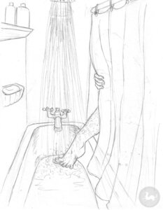 Rating: Safe Score: 0 Tags: bathtub e621 graphite_(artwork) hairy_legs human male mammal monochrome not_furry sabretoothed_ermine shampoo_bottle shelf shower shower_curtain shower_time silhouette sketch soap solo traditional_media_(artwork) User: bunchy7s