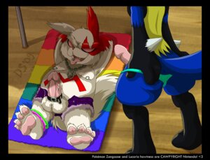 Rating: Explicit Score: 0 Tags: 2009 anthro beach black_body black_fur blue_body blue_fur butt canid canine clothing duo e621 erection flag flag_(object) fur generation_3_pokemon generation_4_pokemon genitals lgbt_pride lucario male male/male mammal markings multicolored_towel nintendo on_towel outside penis pokemon pokemon_(species) pride_color_towel pride_colors rainbow rainbow_pride_colors rainbow_symbol red_markings seaside six-stripe_rainbow_pride_colors tail thedirtyshark thong towel underwear undressing yellow_body yellow_fur zangoose User: bunchy7s