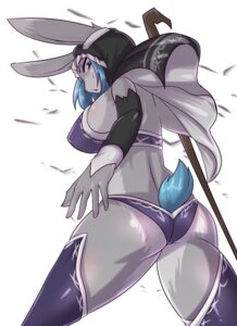 Rating: Questionable Score: 0 Tags: anthro aria_(buried_frog) big_breasts blue_hair breasts buried_frog butt e621 female grey_body grey_skin hair lagomorph leporid magic_user mammal purple_eyes rabbit solo User: bunchy7s