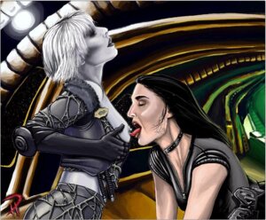 Rating: Explicit Score: 0 Tags: 2d 2girls aeryn_sun breasts chiana farscape female female_only interspecies multiple_females multiple_girls nebari nipples pale_skin rule34 sex space tagme window yuri User: bunchy7s