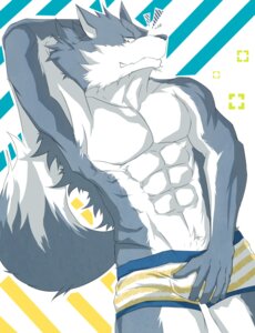 Rating: Questionable Score: 0 Tags: 5_fingers abs absurd_res anthro athletic biceps big_muscles biped boxer_briefs canid canine canis clothed clothing e621 fangs fingers flexing fur grey_body grey_fur grin hand_behind_head hi_res looking_at_viewer lying male mammal muscular muscular_anthro muscular_male on_back pattern_clothing pattern_underwear pecs pose sergeant_match smile solo source_request striped_clothing striped_underwear stripes teeth topless underwear white_body white_fur wolf User: bunchy7s