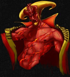 Rating: Questionable Score: 0 Tags: beard blood bodily_fluids clothing demon e621 facial_hair homicidalmanda horn horny_hair humanoid jacket lava lava_blood male not_furry piercing solo topwear unusual_blood unusual_bodily_fluids wounded User: bunchy7s